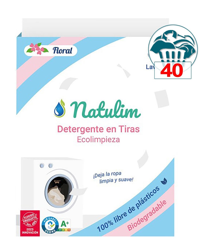 NATULIM, DETERGENT EN TIRES, FLORAL 40 RENTATS