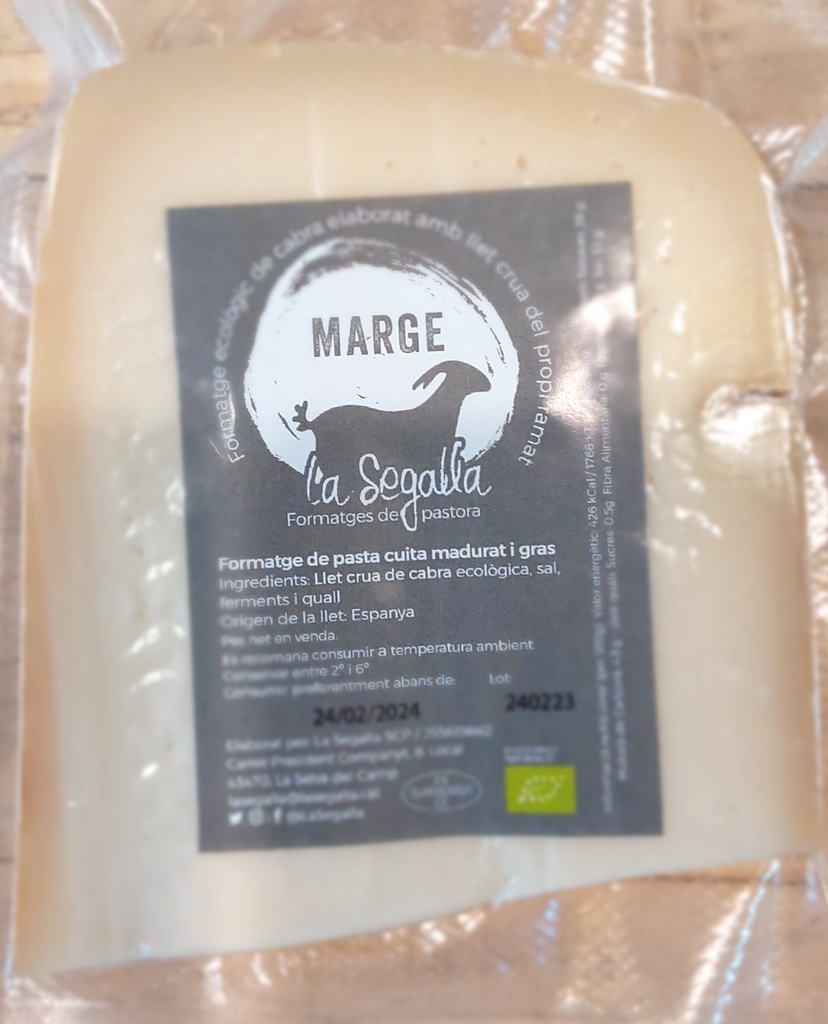 FORMATGE PASTA CUITA MARGE LA SEGALLA A PES