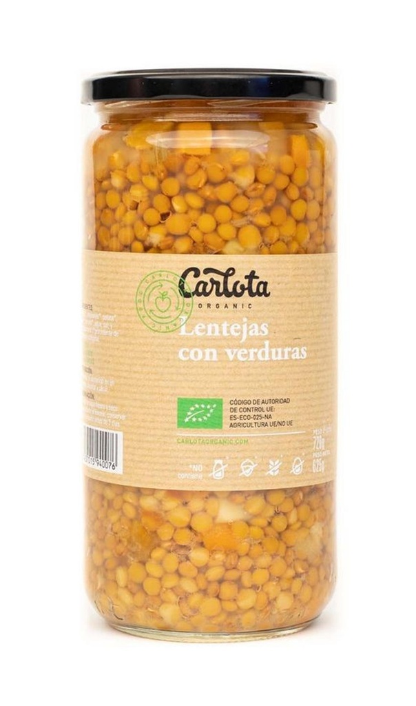 LLENTIES AMB VERDURES 625g CARLOTA