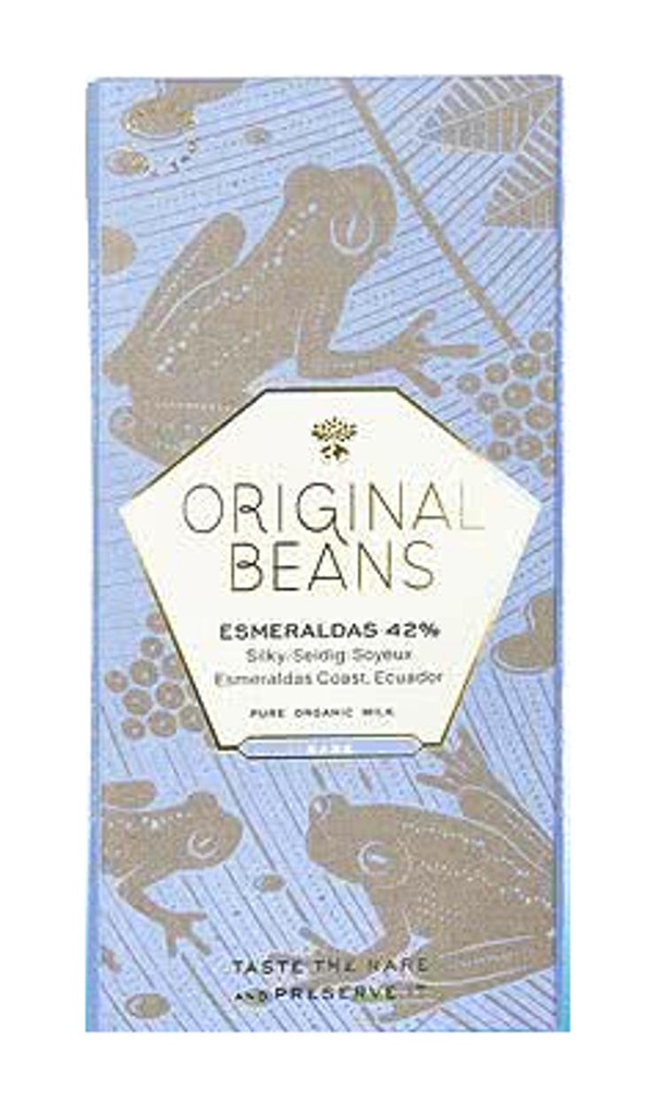 XOCOLATA AMB LLET ESMERALDAS 42% ORIGINAL BEANS