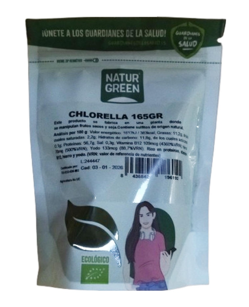 CHLORELLA EXPERIENCE 165gr NATURGREEN