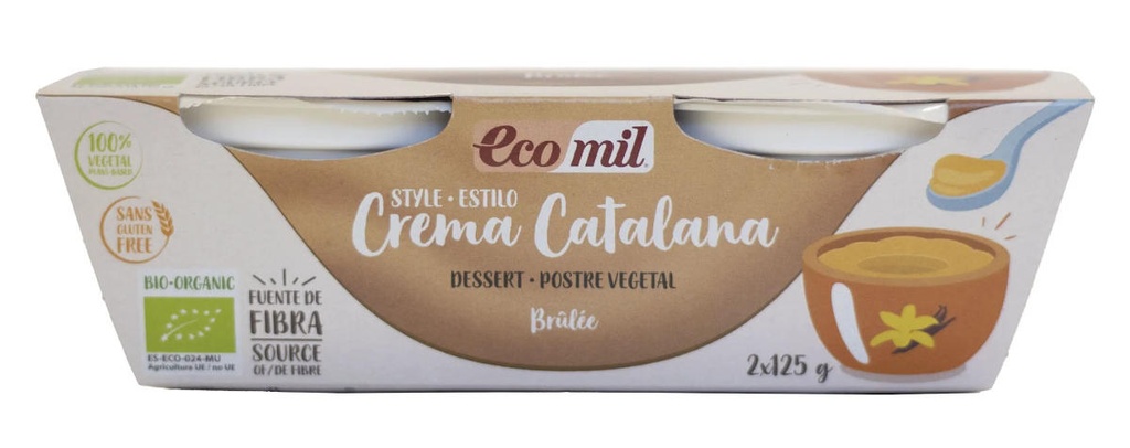 POSTRE DE CREMA CATALANA  2uni ECOMIL