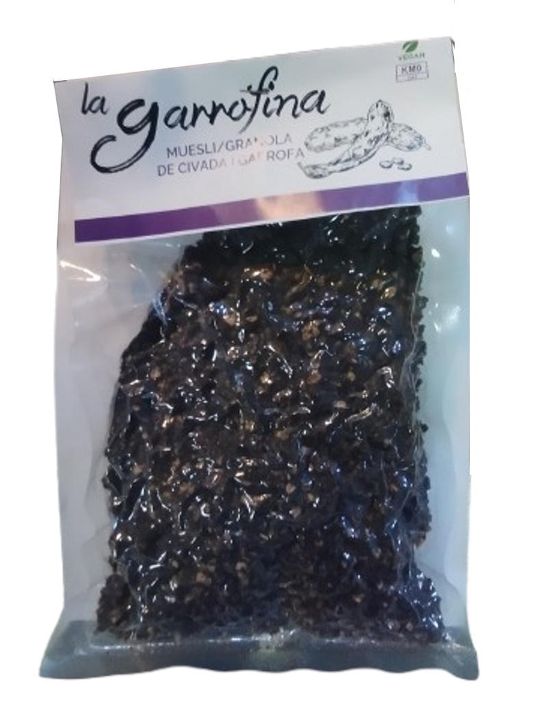 MUESLI GRANOLA DE CIVADA I GARROFA 450gr LA GARROFINA