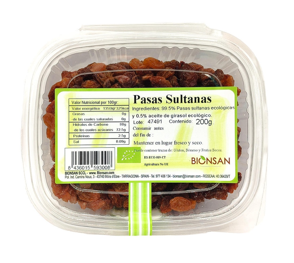 PANSES SULTANES 200gr ECO BIONSAN
