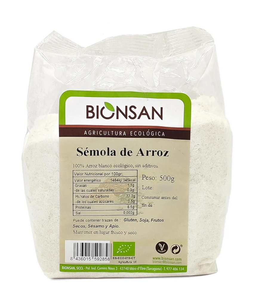 SEMOLA  ARROS 500gr BIONSAN