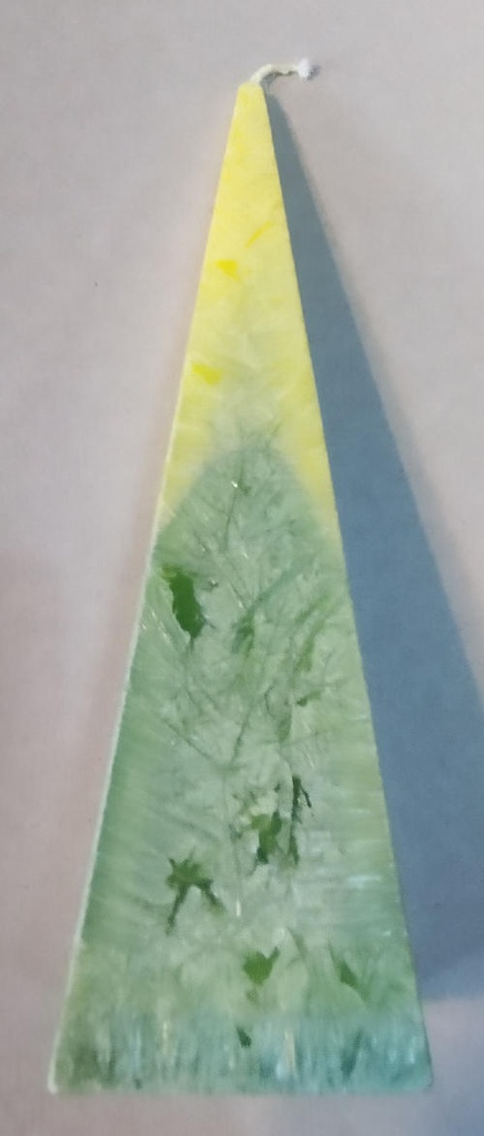 ESPELMA CERA VEGETAL PIRAMIDE VERDA