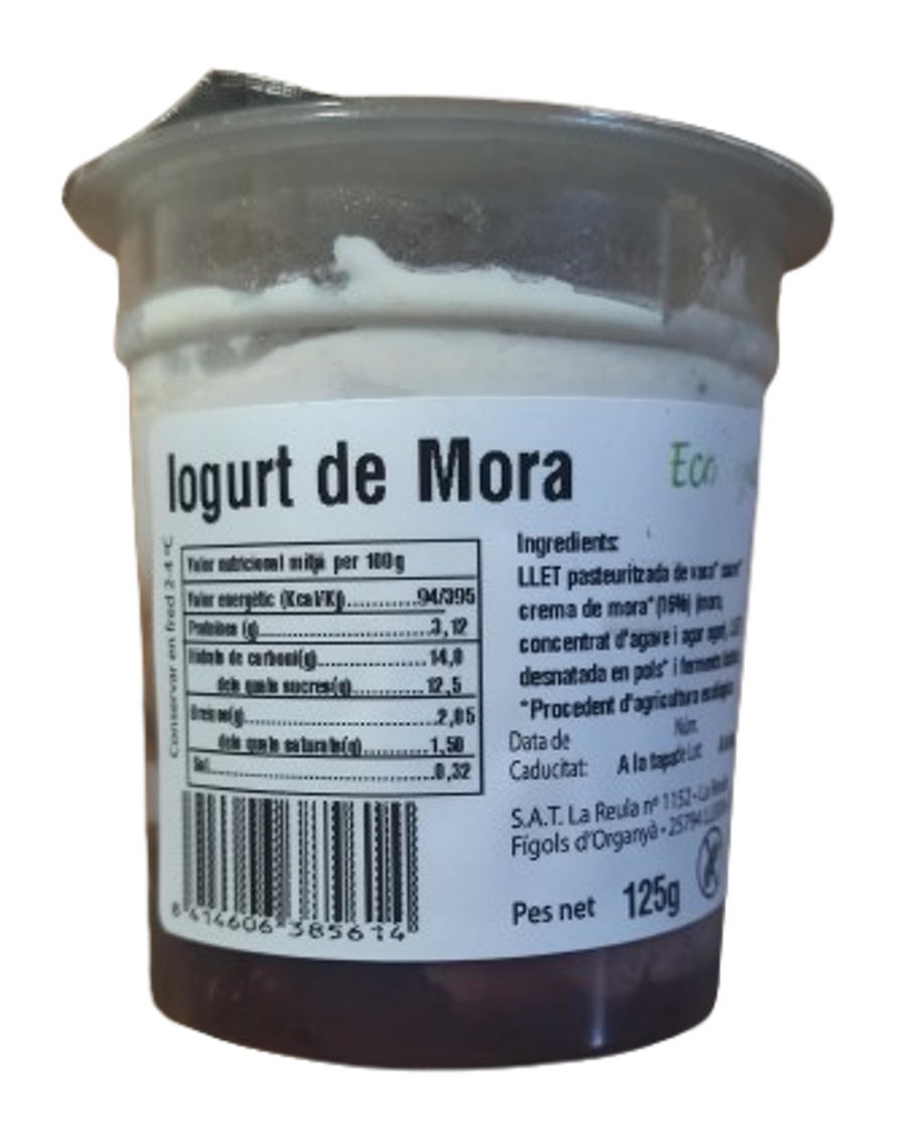 IOGURT VACA GUST MÓRA 125gr LA REULA