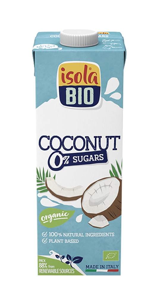 BEGUDA DE COCO SENSE SUCRE BIO 1l ISOLA