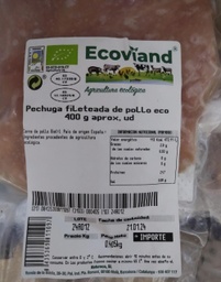 [23260323] PIT POLLASTRE FILETEJAT UNITAT 400gr ECOVIAND